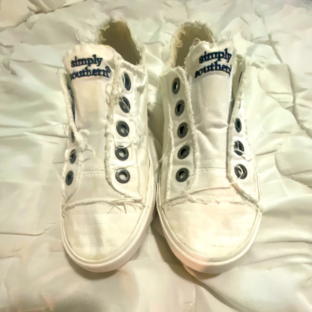 White simply southern shoes
